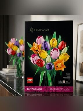 NEW! Lego Tulip Bouquet in Red, Yellow, Purple, Pink, Orange, Green NWT